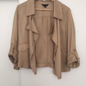 Ann Taylor tan loose fitting blazer